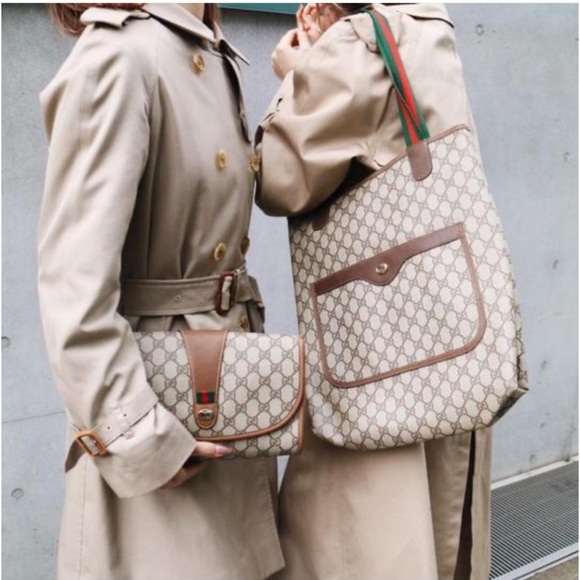 Gucci authentic brown monogram coated canvas tote bag - Picture 15 of 15